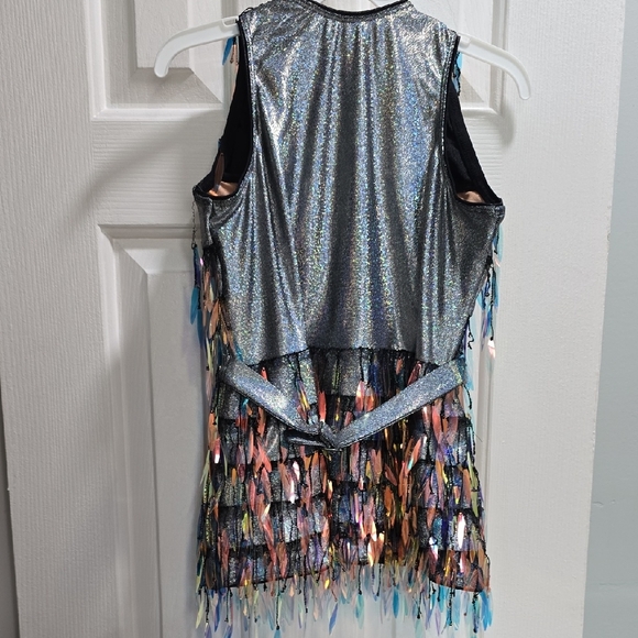 Kids Multicolor Sequin Vest - Picture 9 of 16